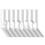 Vertical Stripes - White and Light Gray #1 DAD 3D Greeting Card (8x4)