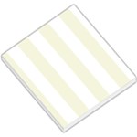 Vertical Stripes - White and Beige Small Memo Pads