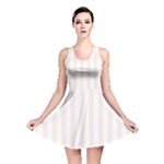 Vertical Stripes - White and Linen Reversible Skater Dress