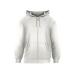 Vertical Stripes - White and Ivory Kid s Zipper Hoodie