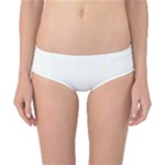 Vertical Stripes - White and Ivory Classic Bikini Bottoms