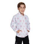 Polka Dots - Pale Pink on White Wind Breaker (Kids)