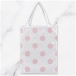 Polka Dots - Pale Pink on White Classic Tote Bag