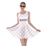 Polka Dots - Classic Rose Pink on White Skater Dress