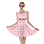 Polka Dots - White on Pink Skater Dress