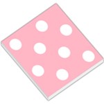 Polka Dots - White on Cherry Blossom Pink Small Memo Pads