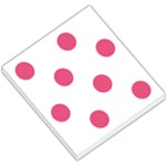 Polka Dots - Dark Pink on White Small Memo Pads