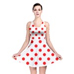 Polka Dots - Red on White Reversible Skater Dress