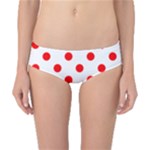 Polka Dots - Red on White Classic Bikini Bottoms