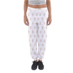 Polka Dots - Almond Brown on White Women s Jogger Sweatpants