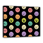 pastel smiley faces Canvas 20  x 16  (Stretched)