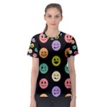 pastel smiley faces Women s Sport Mesh Tee