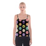 pastel smiley faces Spaghetti Strap Top