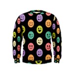 pastel smiley faces Kids  Sweatshirt