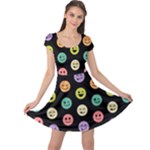 pastel smiley faces Cap Sleeve Dress