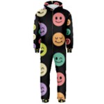 pastel smiley faces Hooded Jumpsuit (Men)