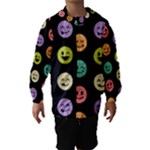 pastel smiley faces Hooded Wind Breaker (Kids)