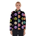 pastel smiley faces Winter Jacket