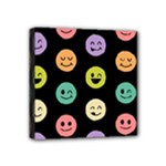 pastel smiley faces Mini Canvas 4  x 4  (Stretched)