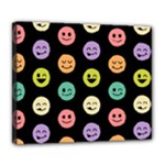 pastel smiley faces Deluxe Canvas 24  x 20  (Stretched)