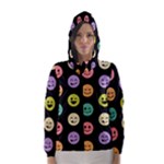 pastel smiley faces Hooded Wind Breaker (Women)