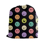 pastel smiley faces Drawstring Pouch (XXL)