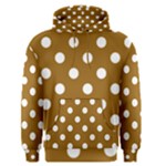 Polka Dots - White on Golden Brown Men s Pullover Hoodie