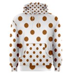 Polka Dots - Brown on White Men s Pullover Hoodie