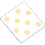 Polka Dots - Peach Orange on White Small Memo Pads