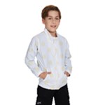 Polka Dots - Cornsilk Yellow on White Wind Breaker (Kids)