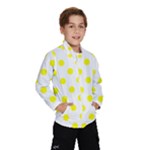 Polka Dots - Yellow on White Wind Breaker (Kids)