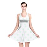 Polka Dots - Pale Green on White Reversible Skater Dress