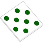 Polka Dots - Dark Green on White Small Memo Pads