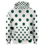 Polka Dots - Forest Green on White Men s Pullover Hoodie