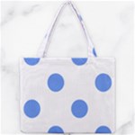 Polka Dots - Cornflower Blue on White Mini Tote Bag