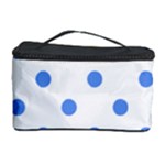 Polka Dots - Cornflower Blue on White Cosmetic Storage Case