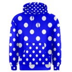 Polka Dots - White on Blue Men s Pullover Hoodie