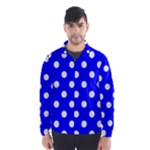 Polka Dots - White on Blue Wind Breaker (Men)