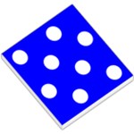 Polka Dots - White on Blue Small Memo Pads