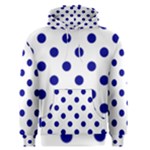 Polka Dots - Dark Blue on White Men s Pullover Hoodie