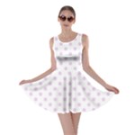 Polka Dots - Thistle Violet on White Skater Dress