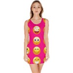 Emoji Pink Bodycon Dress