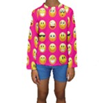 Emoji Pink Kid s Long Sleeve Swimwear