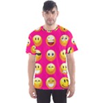 Emoji Pink Men s Sport Mesh Tee