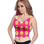 Emoji Pink Crop Top