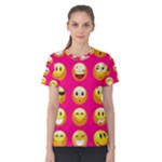 Emoji Pink Women s Cotton Tee