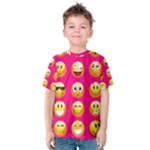 Emoji Pink Kid s Cotton Tee