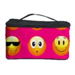 Emoji Pink Cosmetic Storage Case