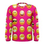 Emoji Pink Men s Long Sleeve Tee