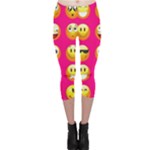 Emoji Pink Capri Leggings 